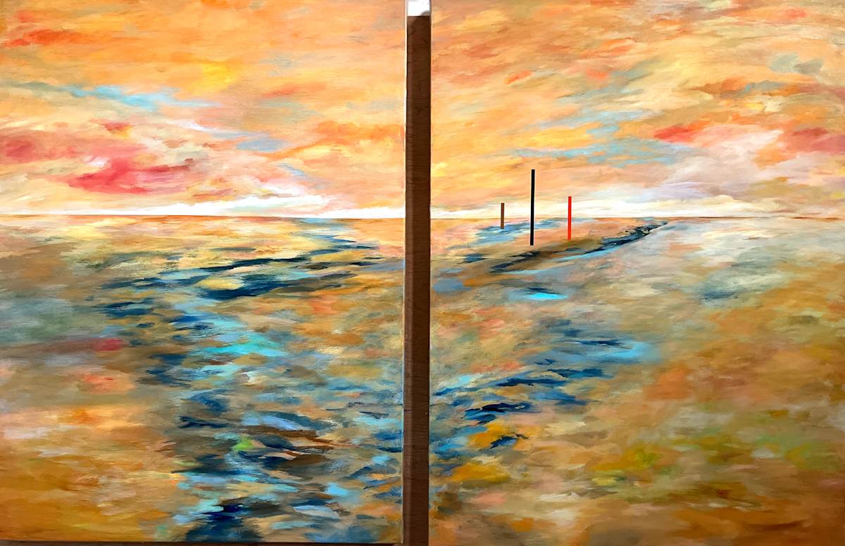 Exude I & II by Alice Rich | Visual Artist  Image: Diptych 