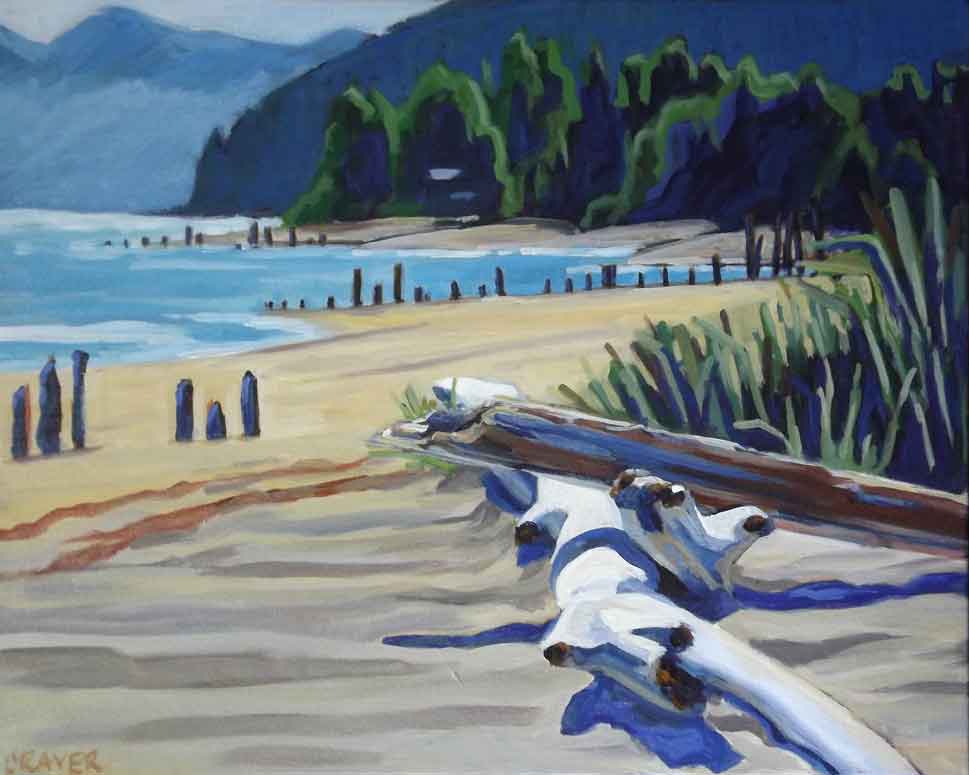 Sandy Beach Logs by Barbara Craver 