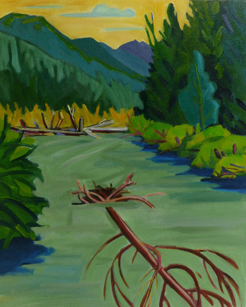 Asx'ee (Eagle River tree dam) by Barbara Craver 