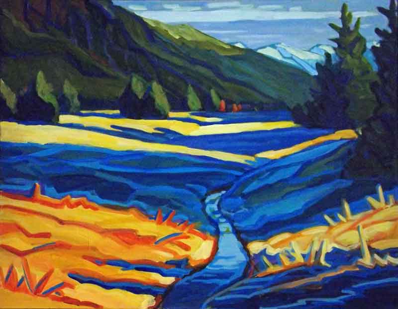 Lemon Creek Winter Sun by Barbara Craver 