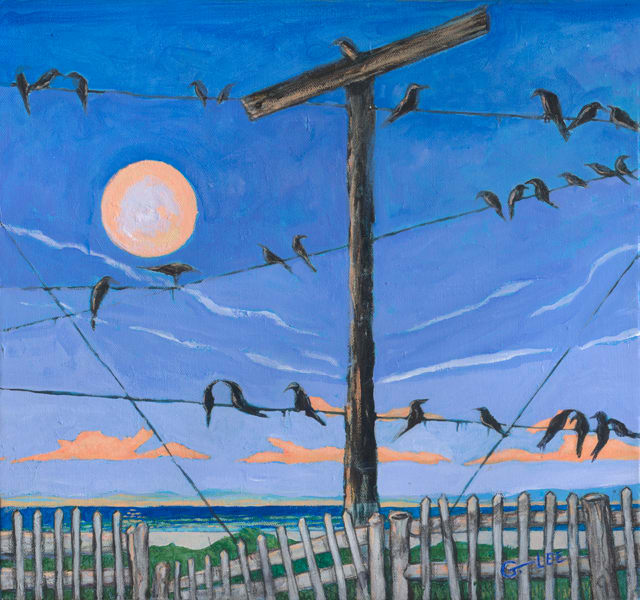 Birds on the Edge by George Douglas Lee  Image: Prints Available