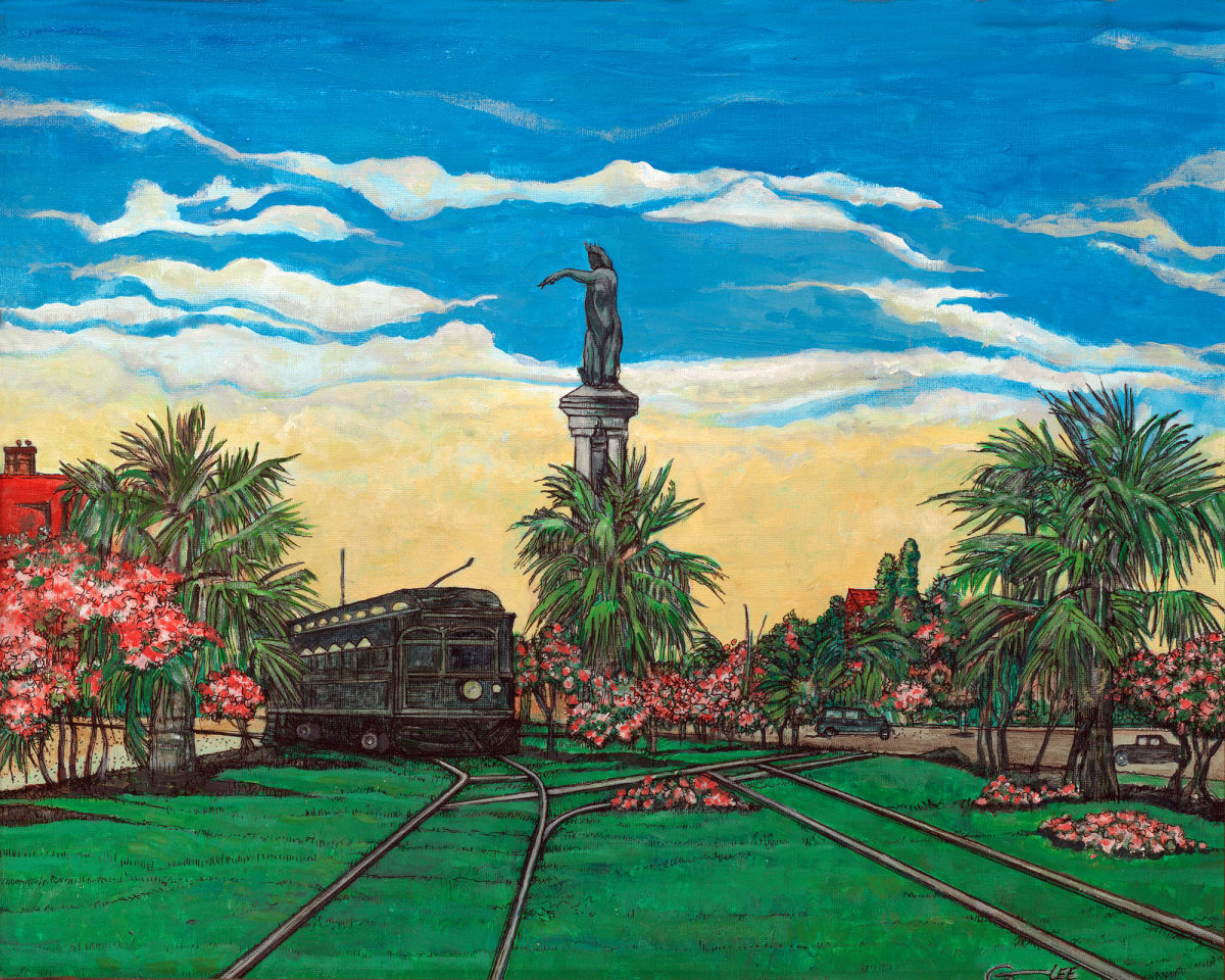 Broadway Trolley by George Douglas Lee  Image: Prints available