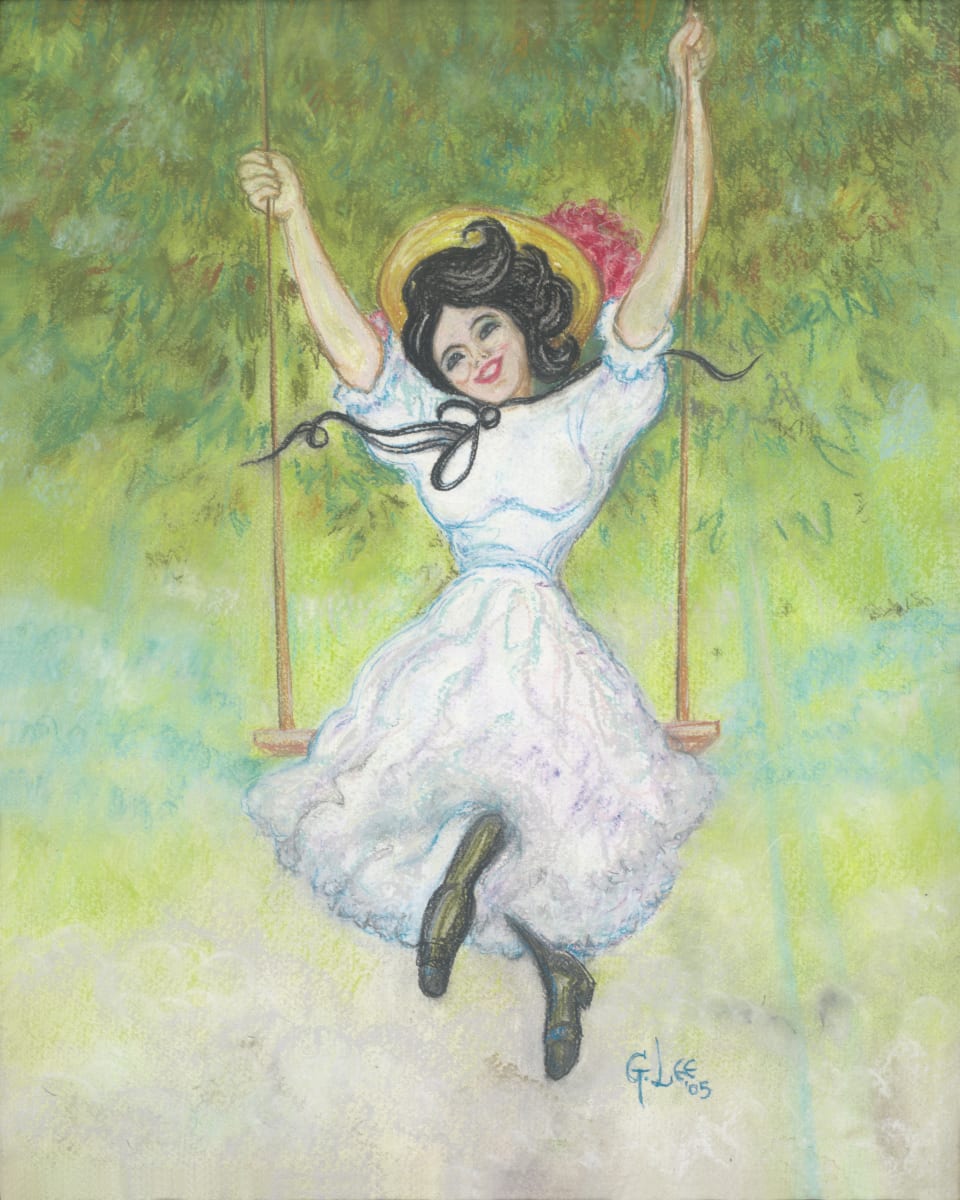 Girl On A Swing by George Douglas Lee 