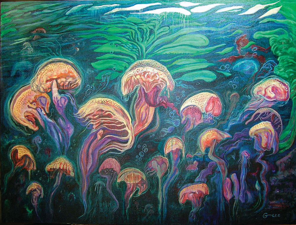 Jellies On Parade by George Douglas Lee  Image: Prints Available