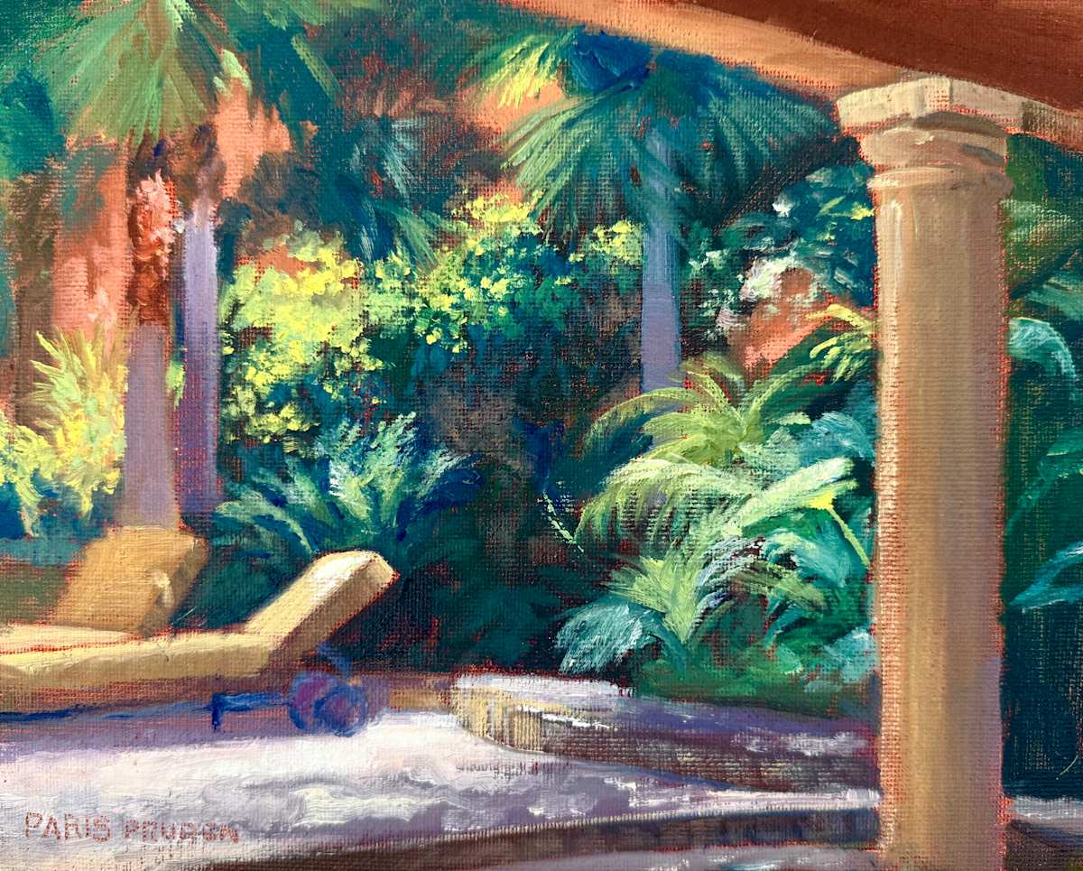 San Miguel Garden Rest by Nancy Paris Pruden 