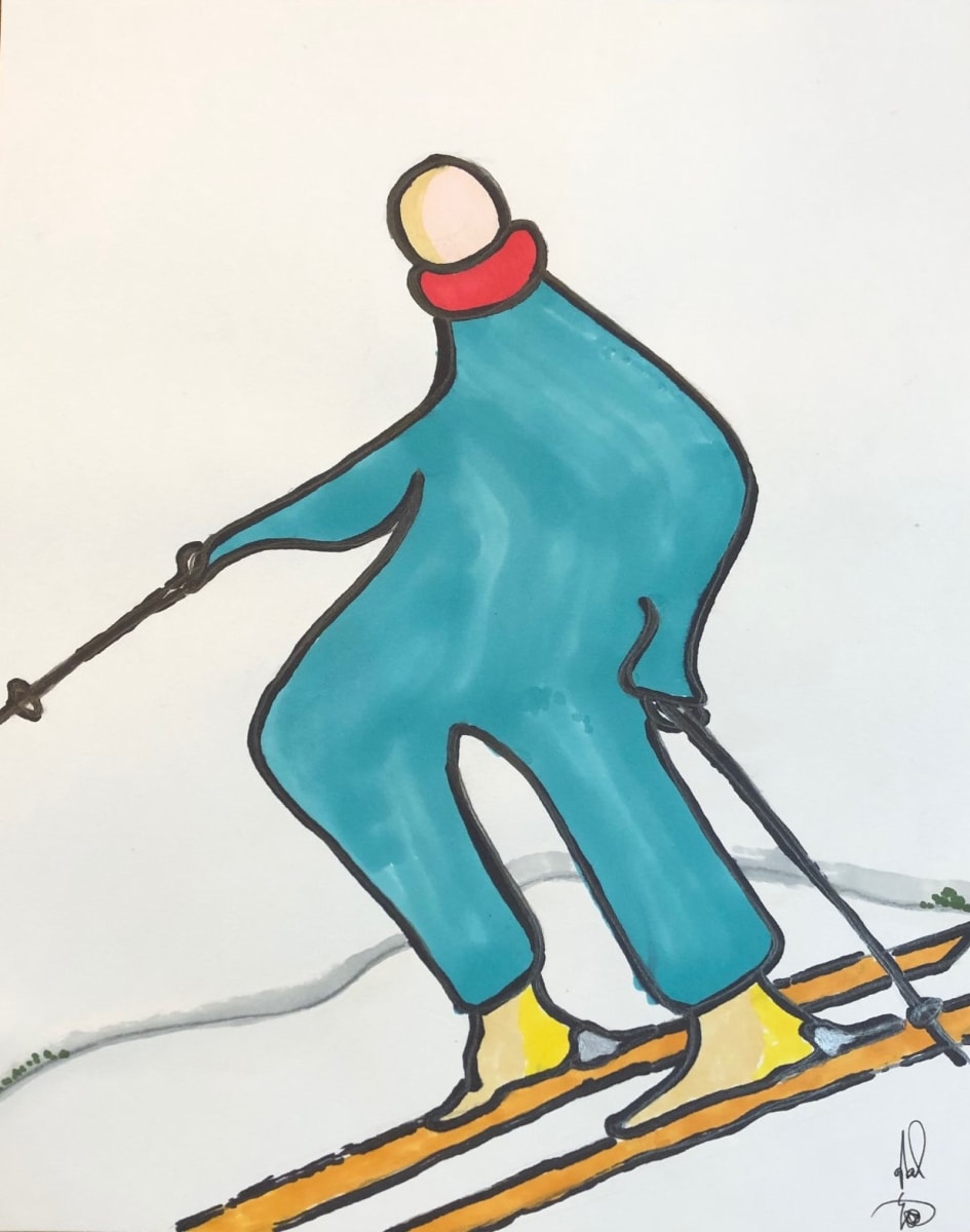 The Skier by Ned Evett 