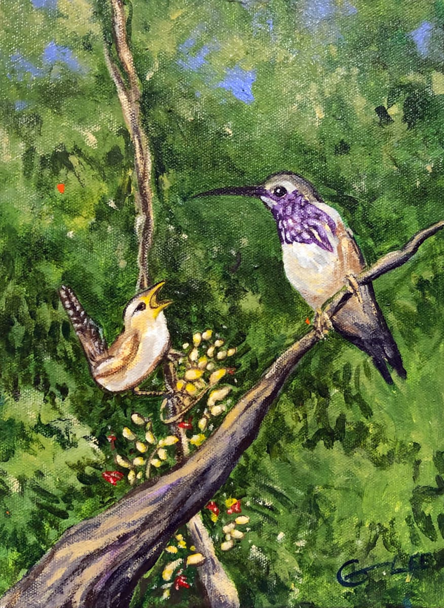 Hummingbird and the Wren by George Douglas Lee 