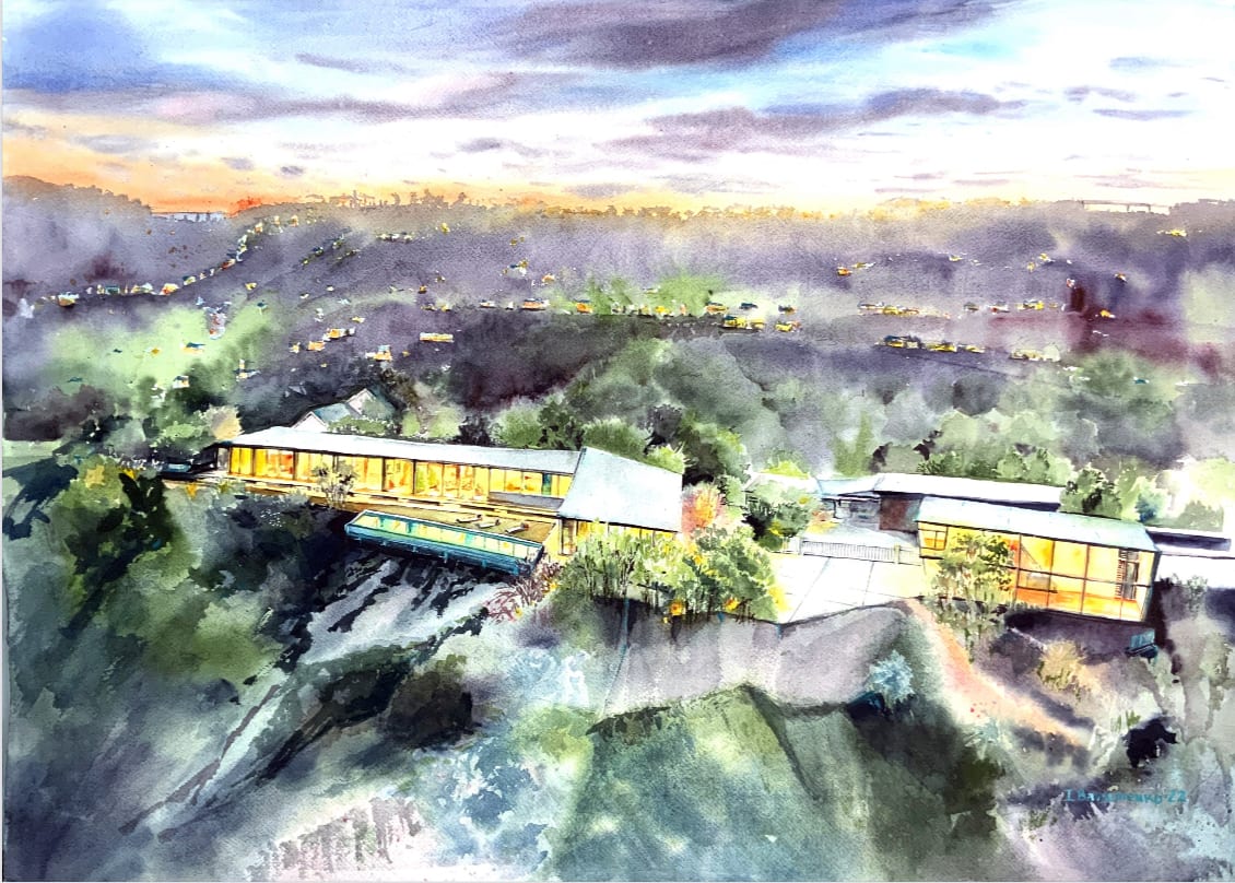 House Portrait # 358 by Irina Bakumenko BEEBLAGOART 