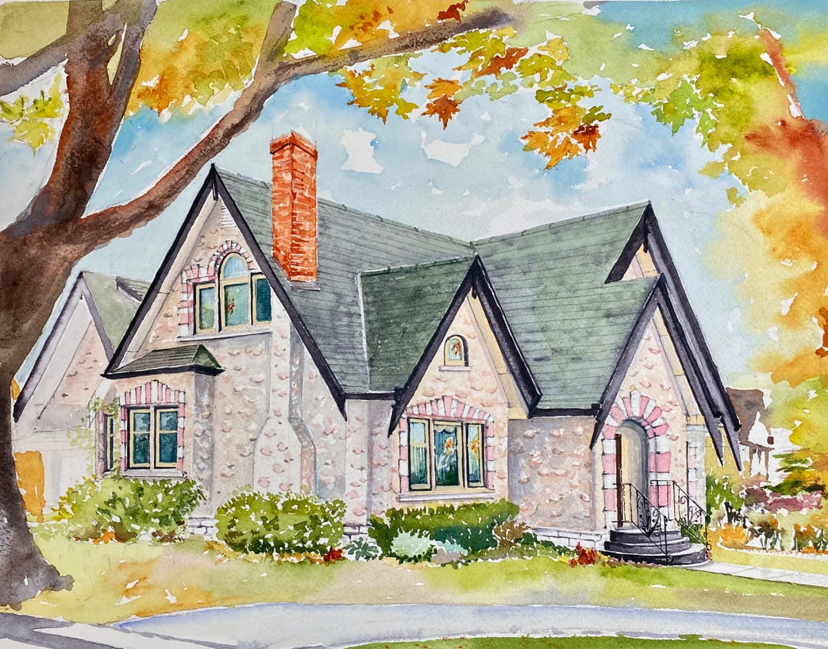 Fumerton House by Irina Bakumenko BEEBLAGOART 