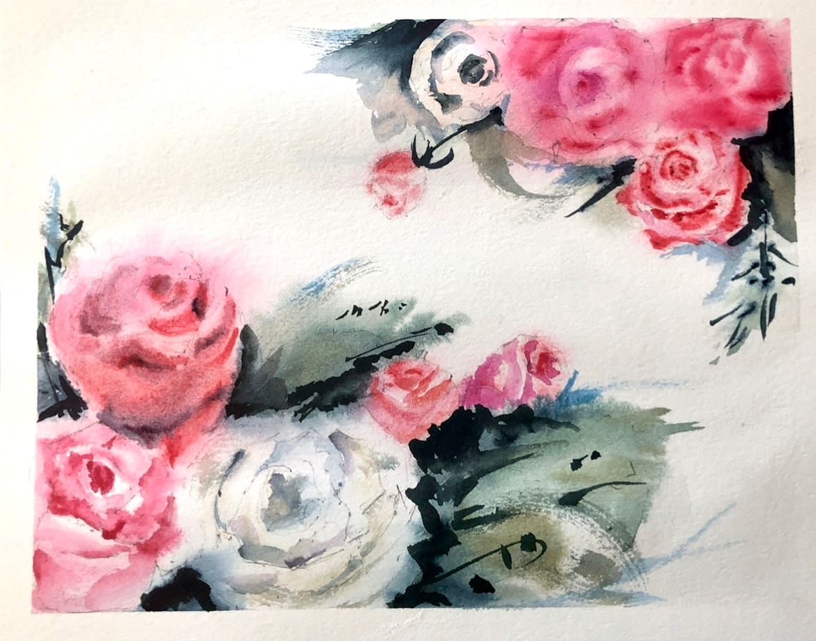 Life in bloom (N 349) by Irina Bakumenko BEEBLAGOART 