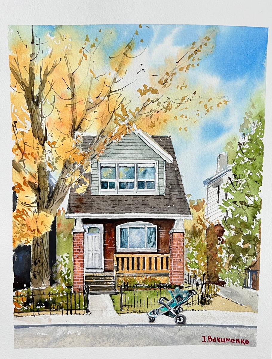 House Portrait # 382 by Irina Bakumenko BEEBLAGOART 