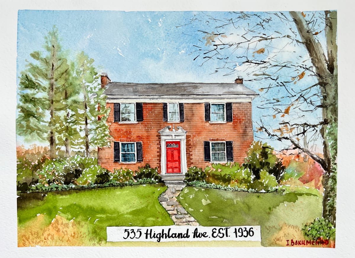 House Portrait # 369 by Irina Bakumenko BEEBLAGOART 