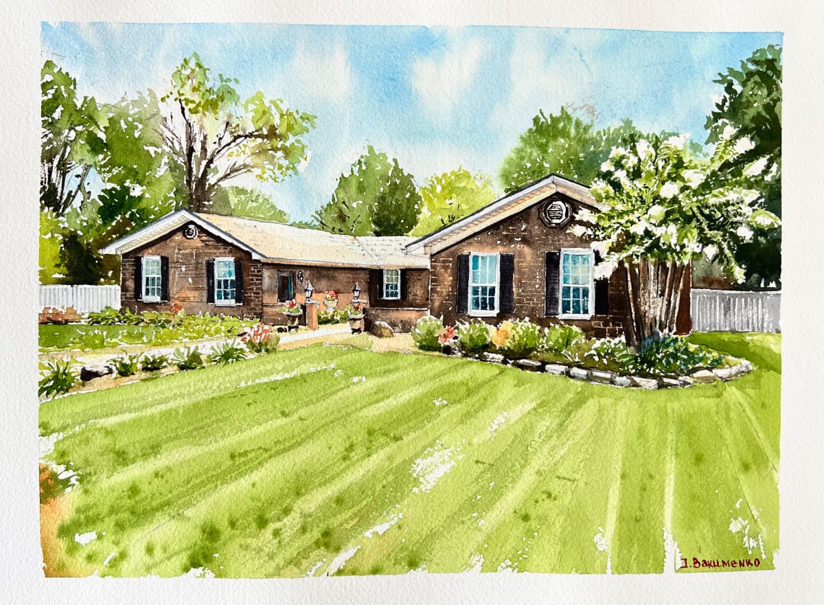 House Portrait # 357 by Irina Bakumenko BEEBLAGOART 