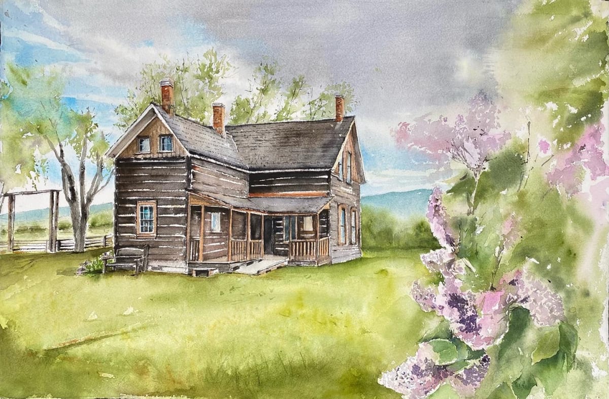 Spring at Heritage Father  Pandosy Mission , Kelowna, Canada (#254) by Irina Bakumenko BEEBLAGOART 