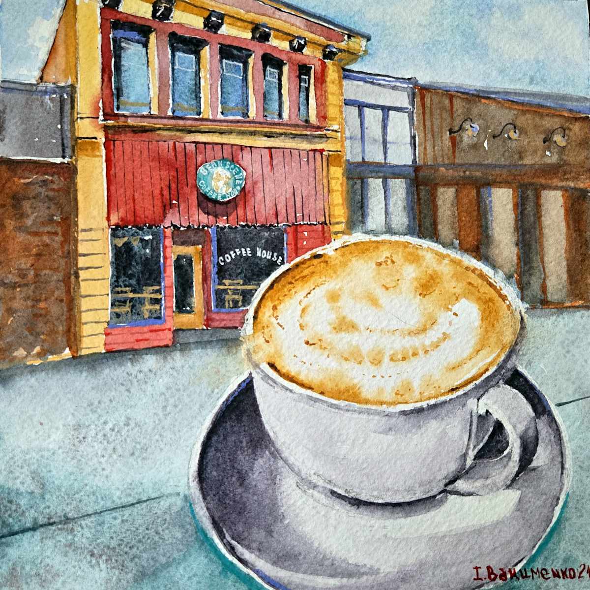 House Portrait # 514 by Irina Bakumenko BEEBLAGOART 