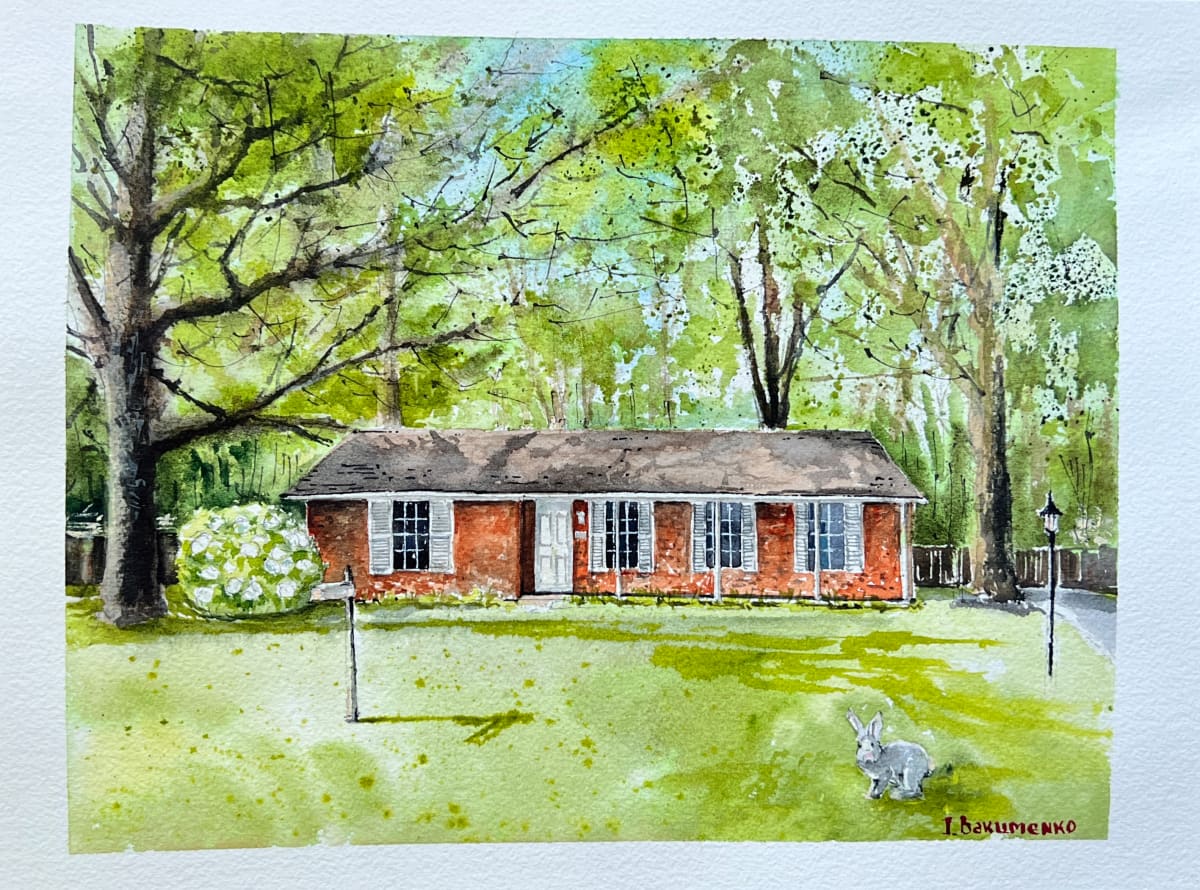 House Portrait # 311 by Irina Bakumenko BEEBLAGOART 