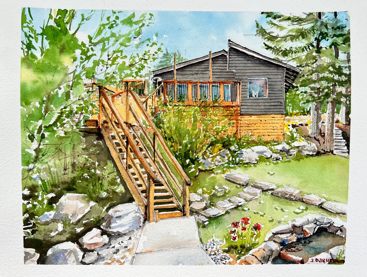 House Portrait # 381 by Irina Bakumenko BEEBLAGOART 