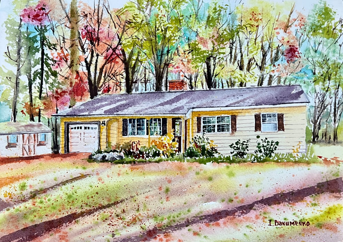 House Portrait # 387 by Irina Bakumenko BEEBLAGOART 