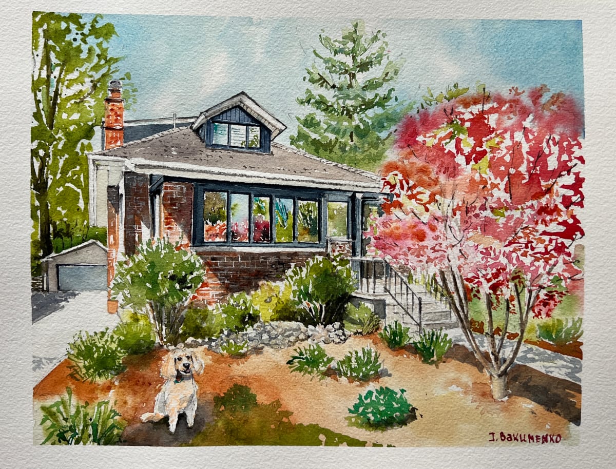House Portrait # 320 by Irina Bakumenko BEEBLAGOART 