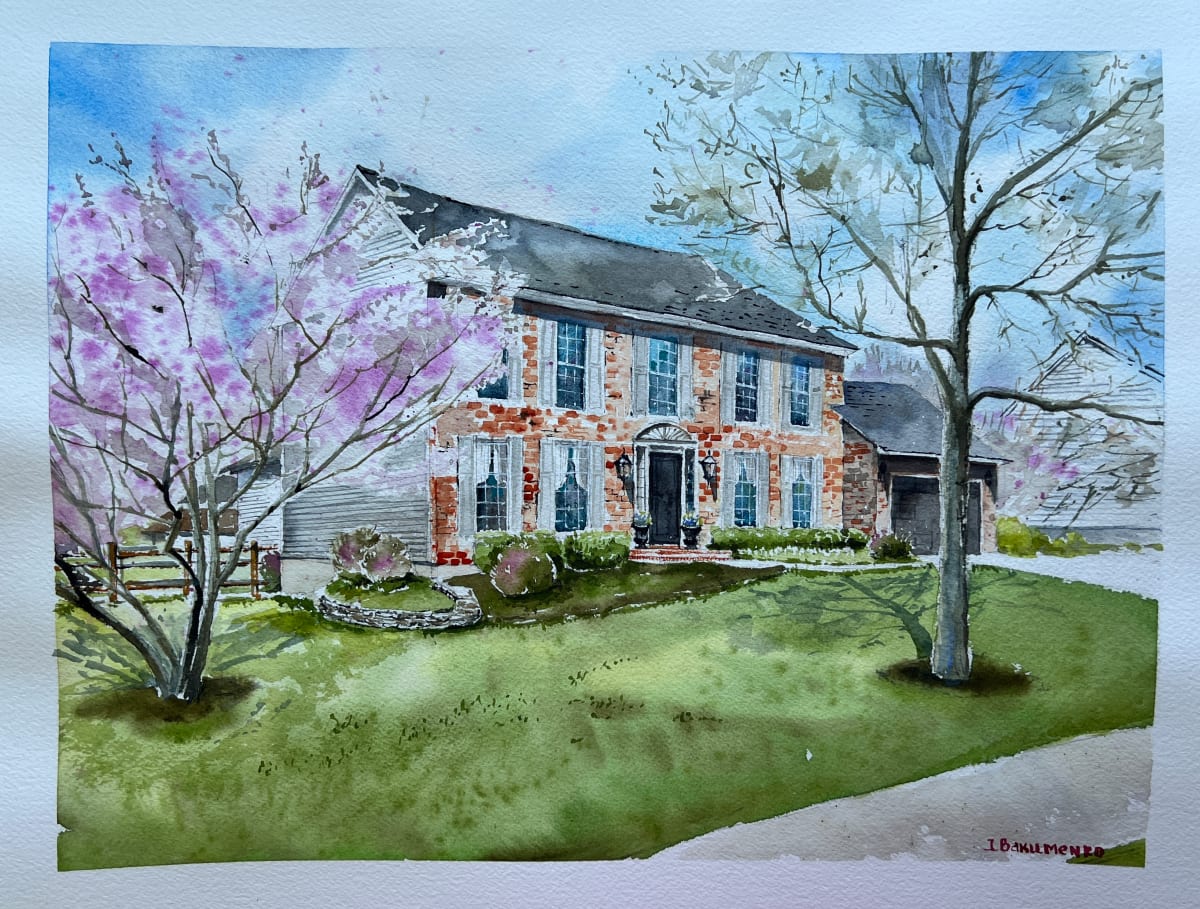 House Portrait # 318 by Irina Bakumenko BEEBLAGOART 