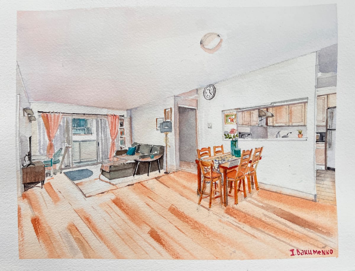 House portrait # 394 by Irina Bakumenko BEEBLAGOART 