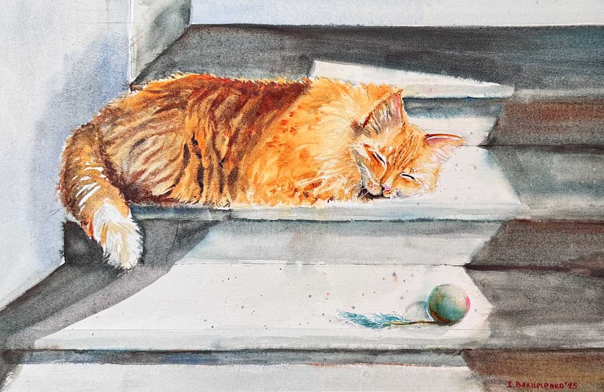 Dreaming on the Fifth Step #575 by Irina Bakumenko BEEBLAGOART 