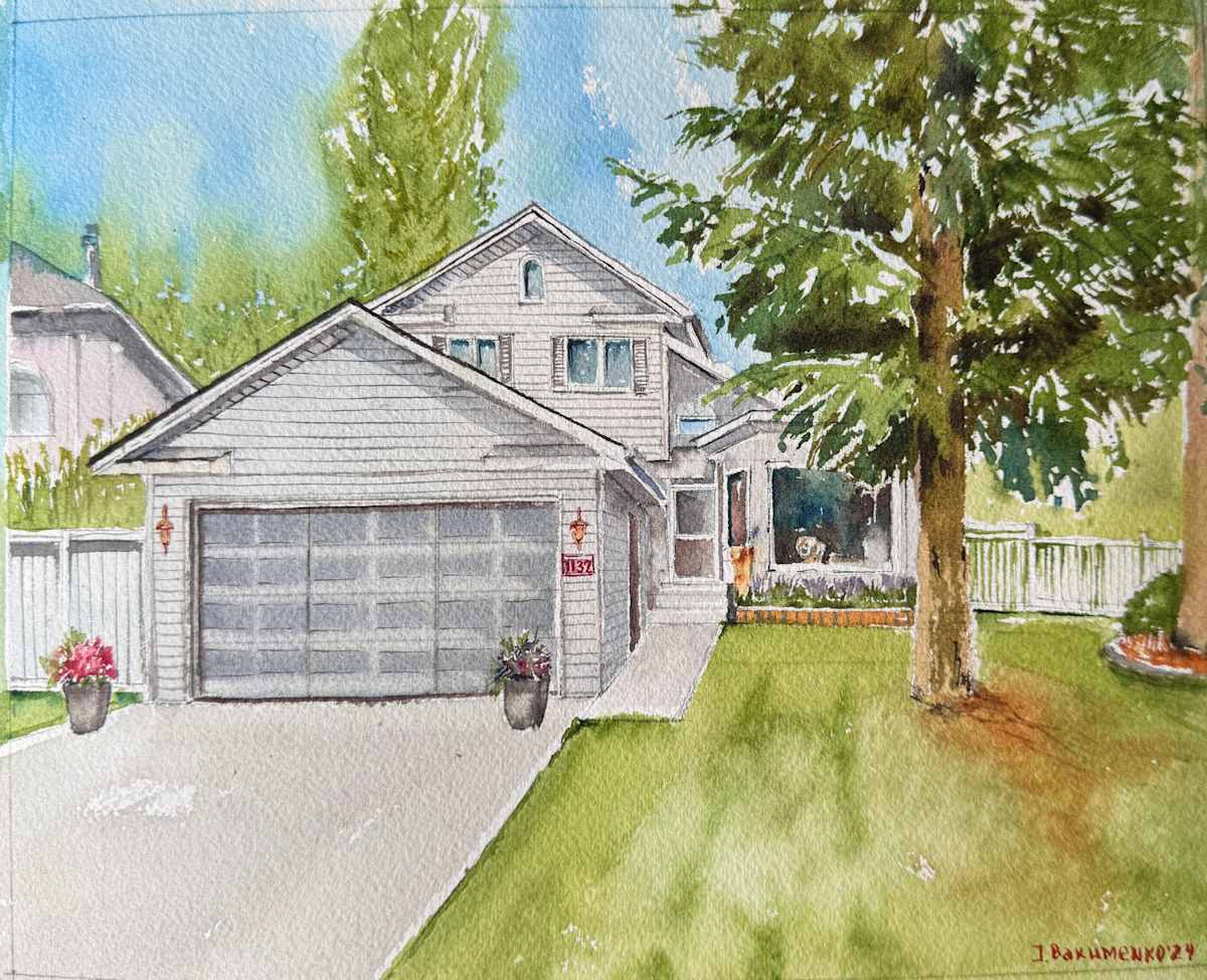 House Portrait #525 by Irina Bakumenko BEEBLAGOART 