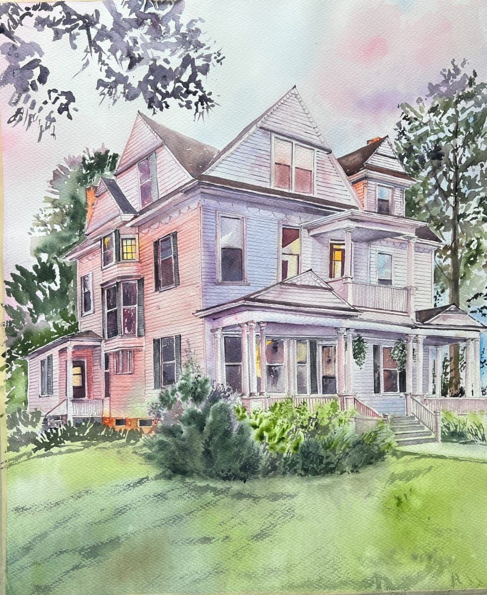 House portrait # 444 by Irina Bakumenko BEEBLAGOART 