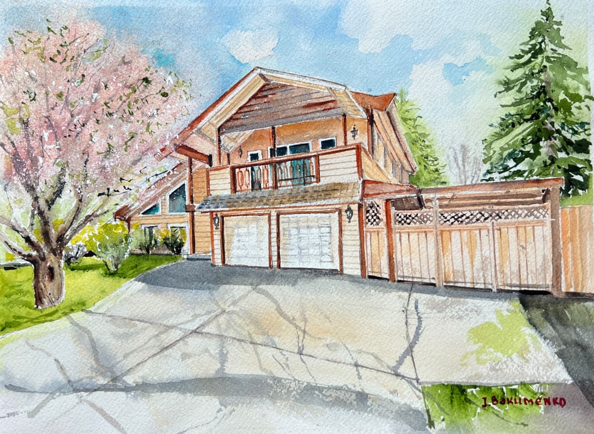 House portrait # 454 by Irina Bakumenko BEEBLAGOART 