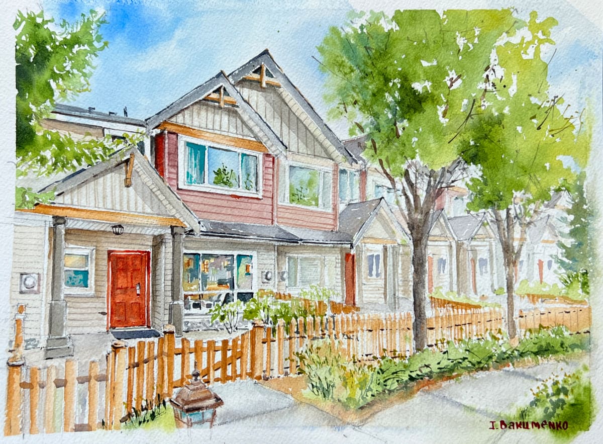 House portrait # 455 by Irina Bakumenko BEEBLAGOART 
