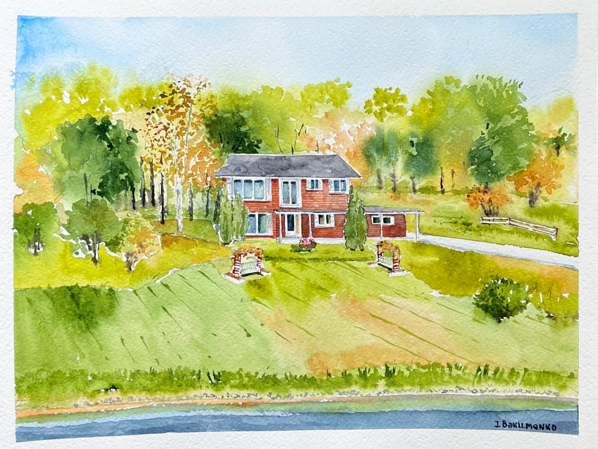 House portrait # 480 by Irina Bakumenko BEEBLAGOART 