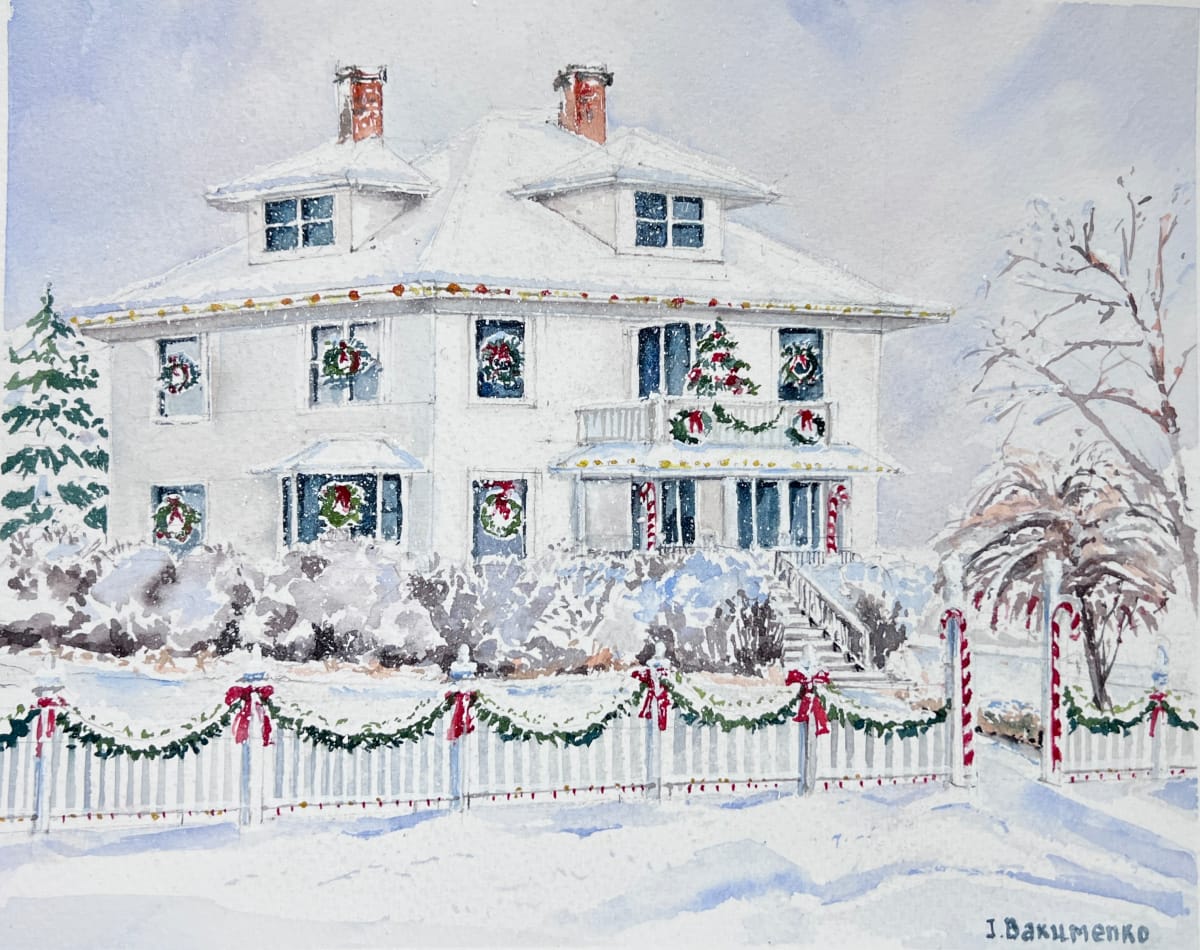 House portrait # 487 by Irina Bakumenko BEEBLAGOART 
