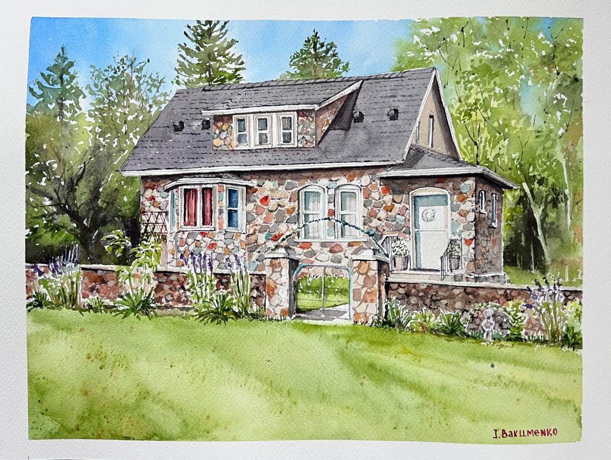 House portrait # 496 by Irina Bakumenko BEEBLAGOART 