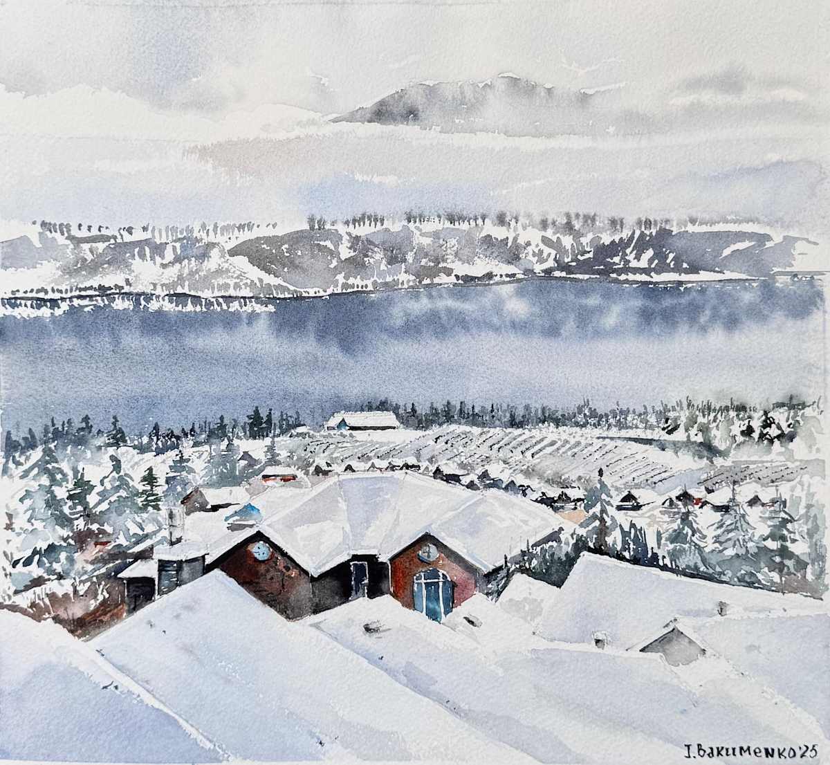 Frosted Horizons  #567 by Irina Bakumenko BEEBLAGOART 