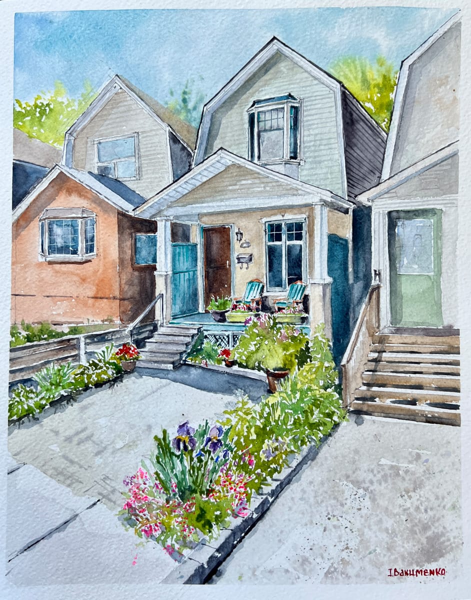 House portrait # 460 by Irina Bakumenko BEEBLAGOART 