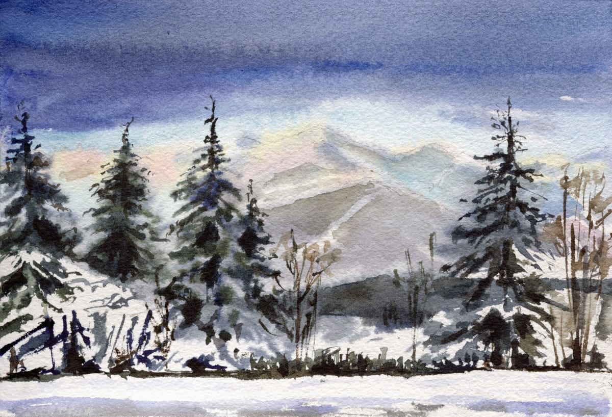 Winter Travel in British Columbia  (#274) by Irina Bakumenko BEEBLAGOART 