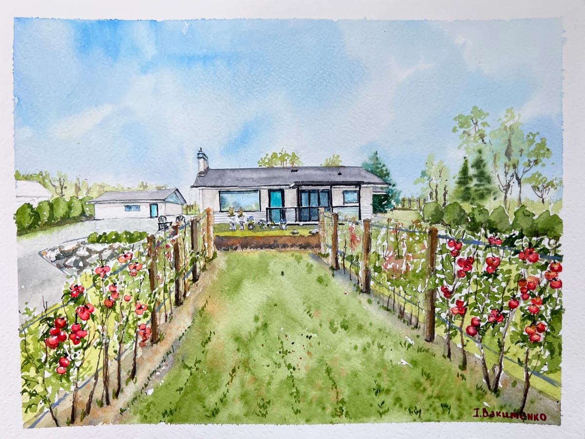 House portrait # 500 by Irina Bakumenko BEEBLAGOART 