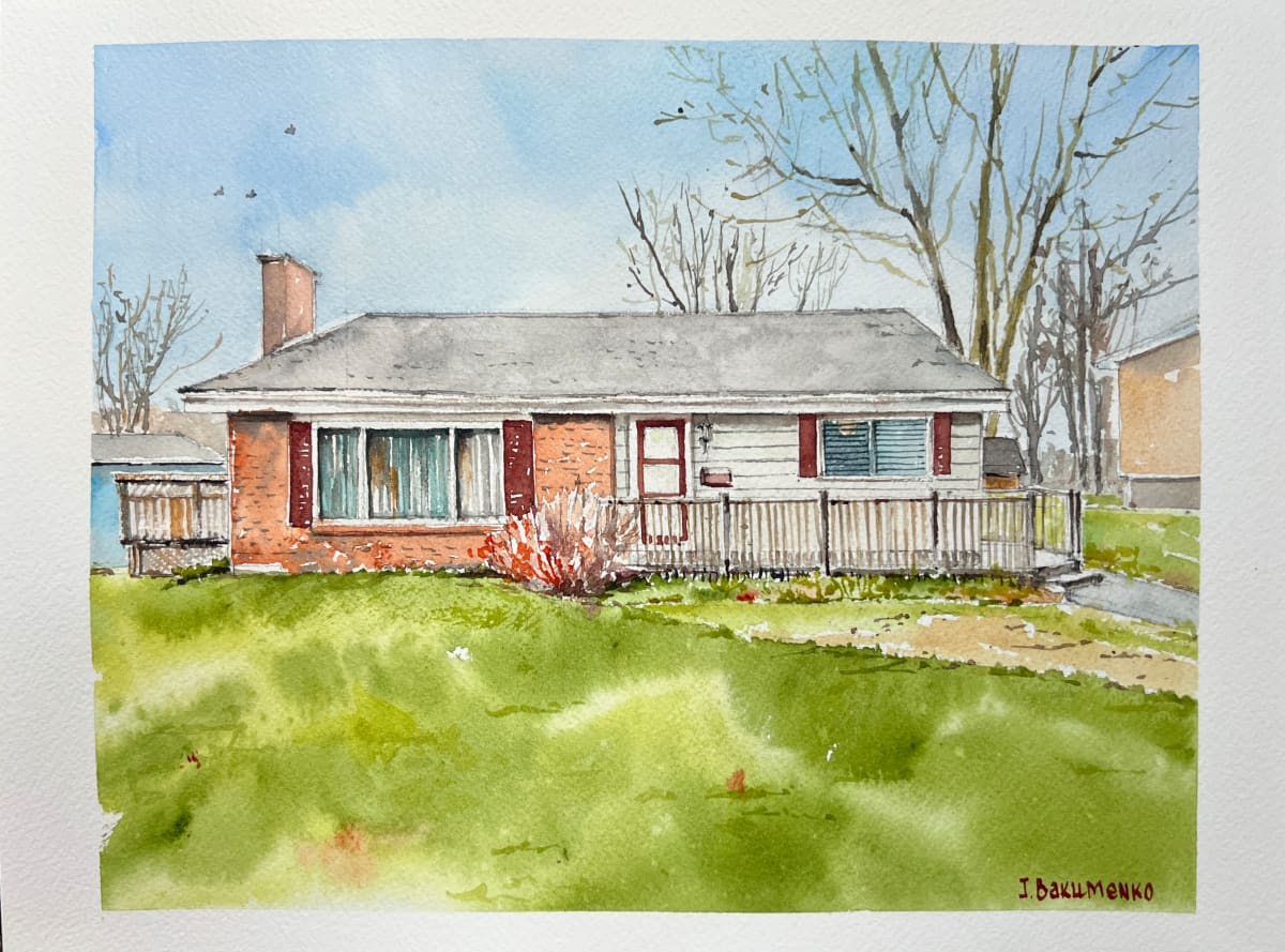 House portrait # 465 by Irina Bakumenko BEEBLAGOART 