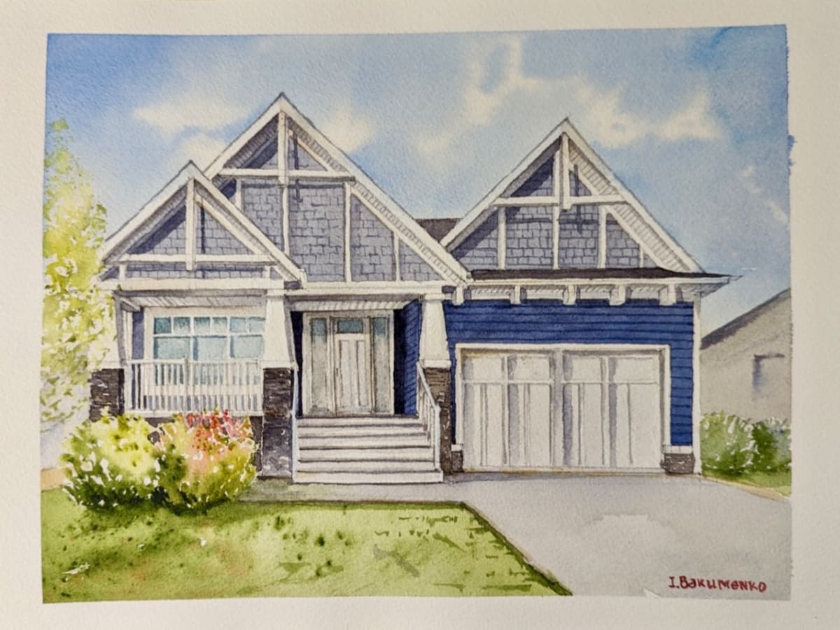House portrait # 392 by Irina Bakumenko BEEBLAGOART 