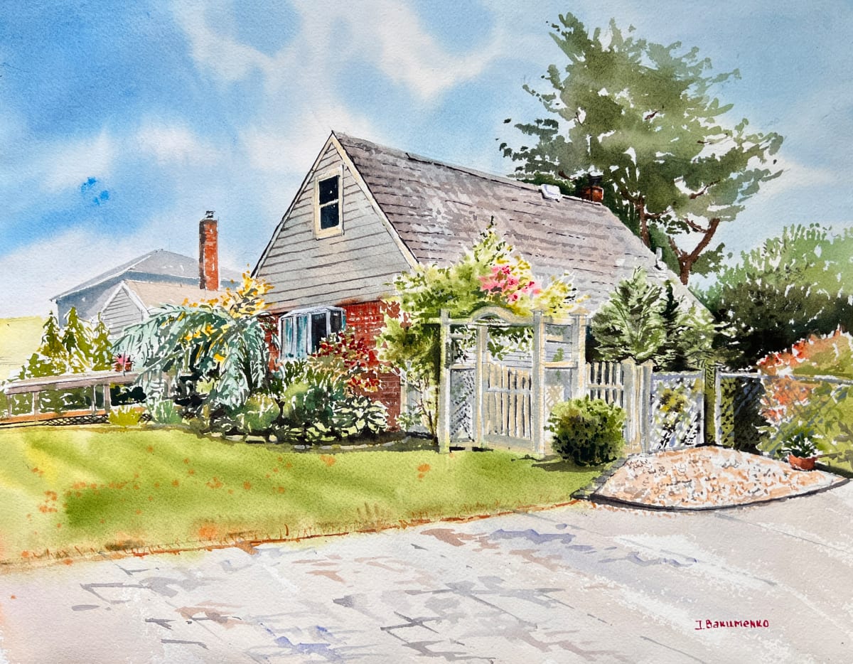 House portrait # 395 by Irina Bakumenko BEEBLAGOART 