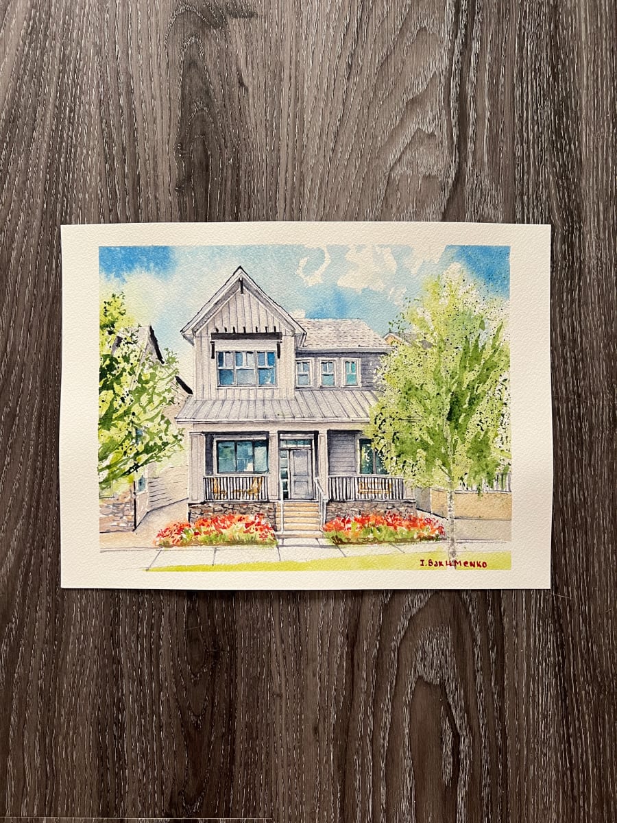 House portrait # 468 by Irina Bakumenko BEEBLAGOART 