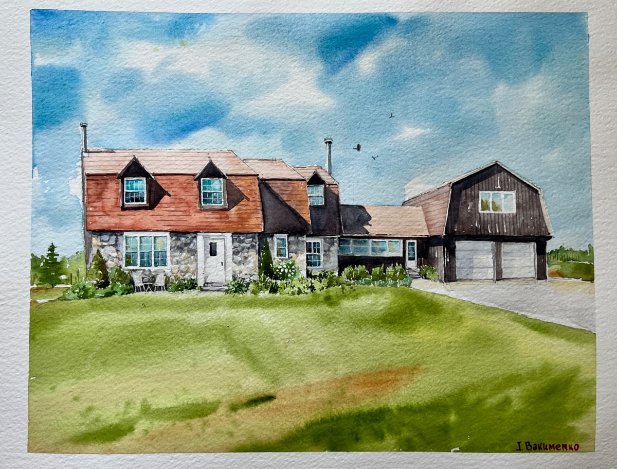 House Portrait # 313 by Irina Bakumenko BEEBLAGOART 