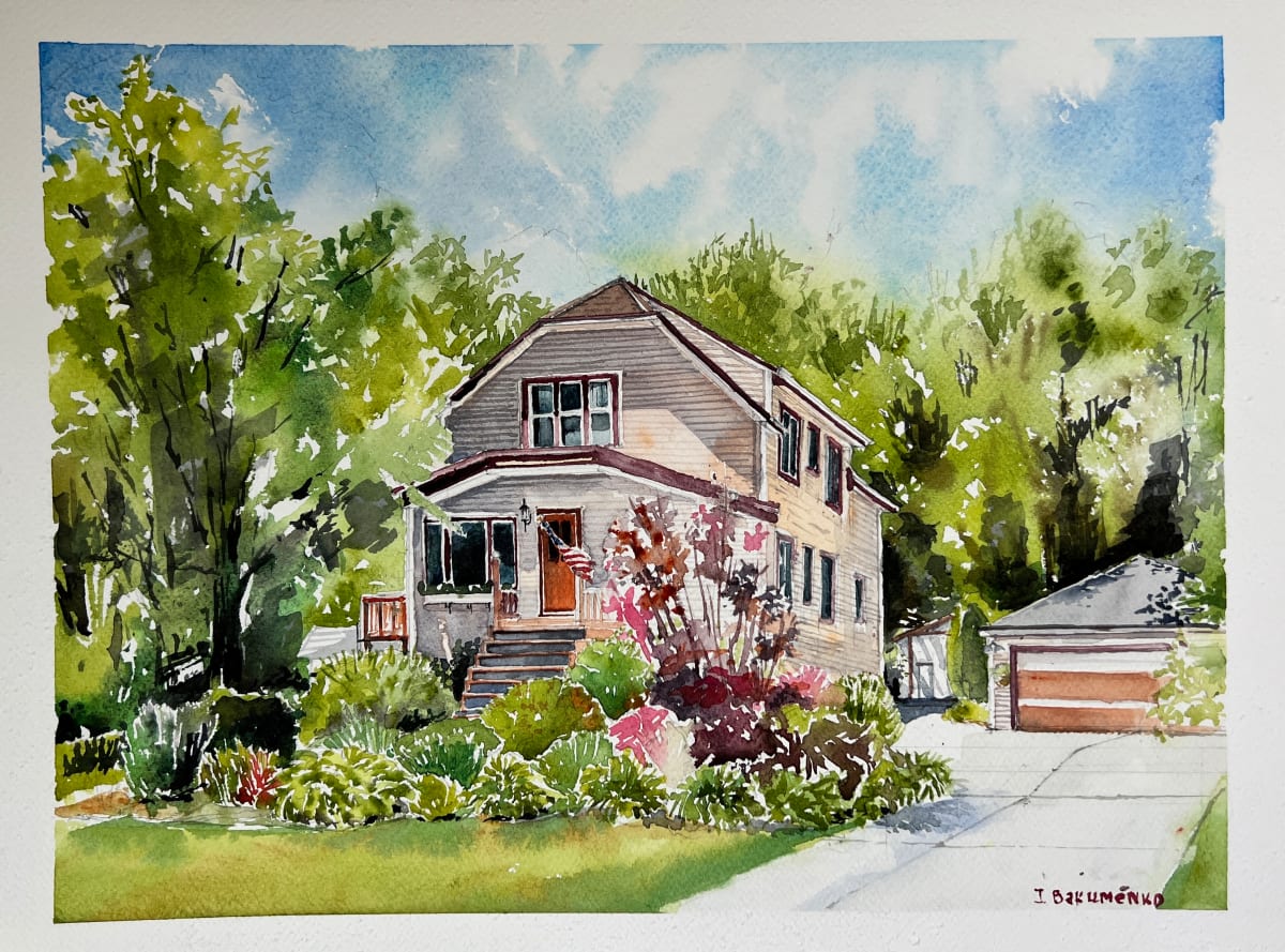 House Portrait # 317 by Irina Bakumenko BEEBLAGOART 