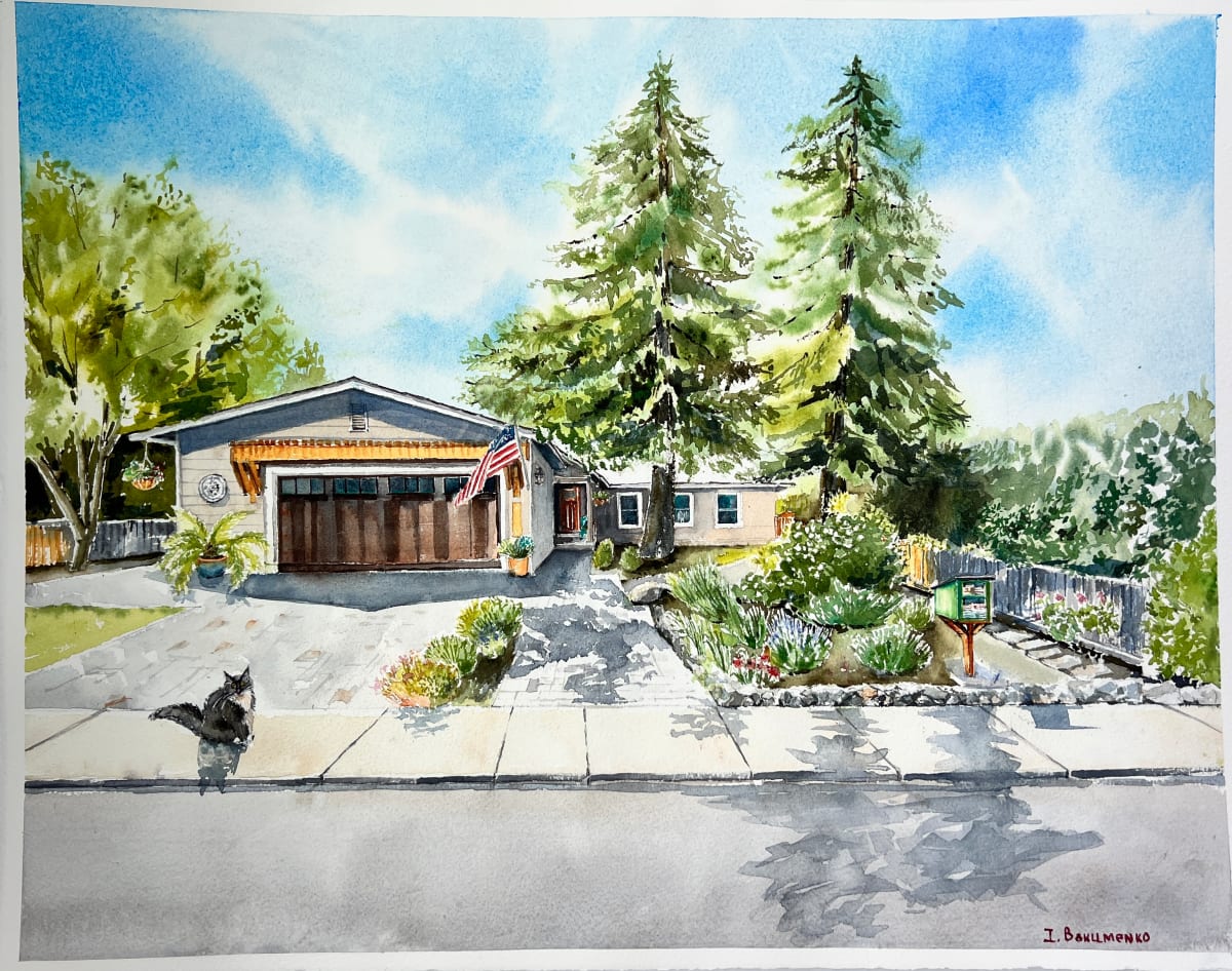 House Portrait # 323 by Irina Bakumenko BEEBLAGOART 