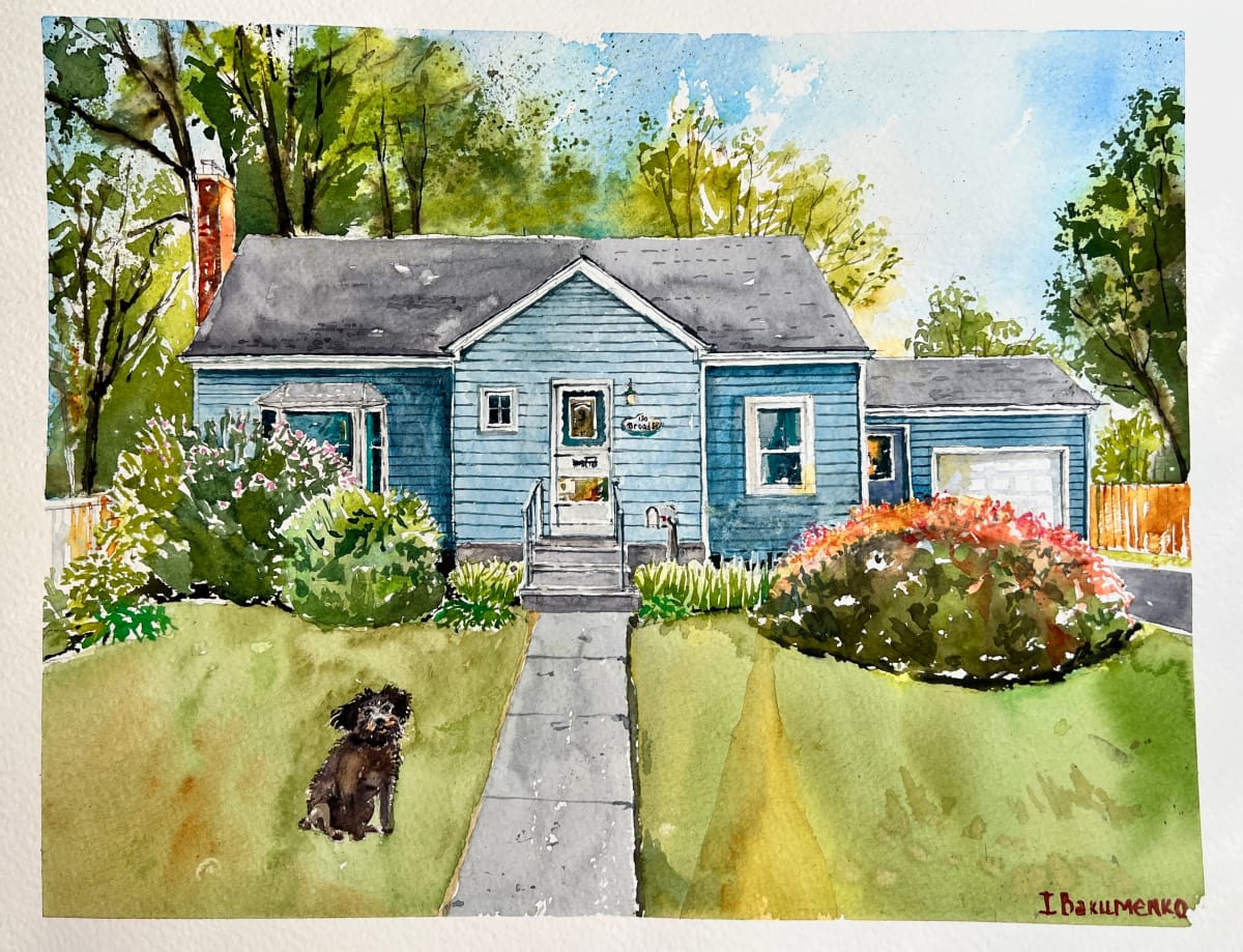 House Portrait # 322 by Irina Bakumenko BEEBLAGOART 