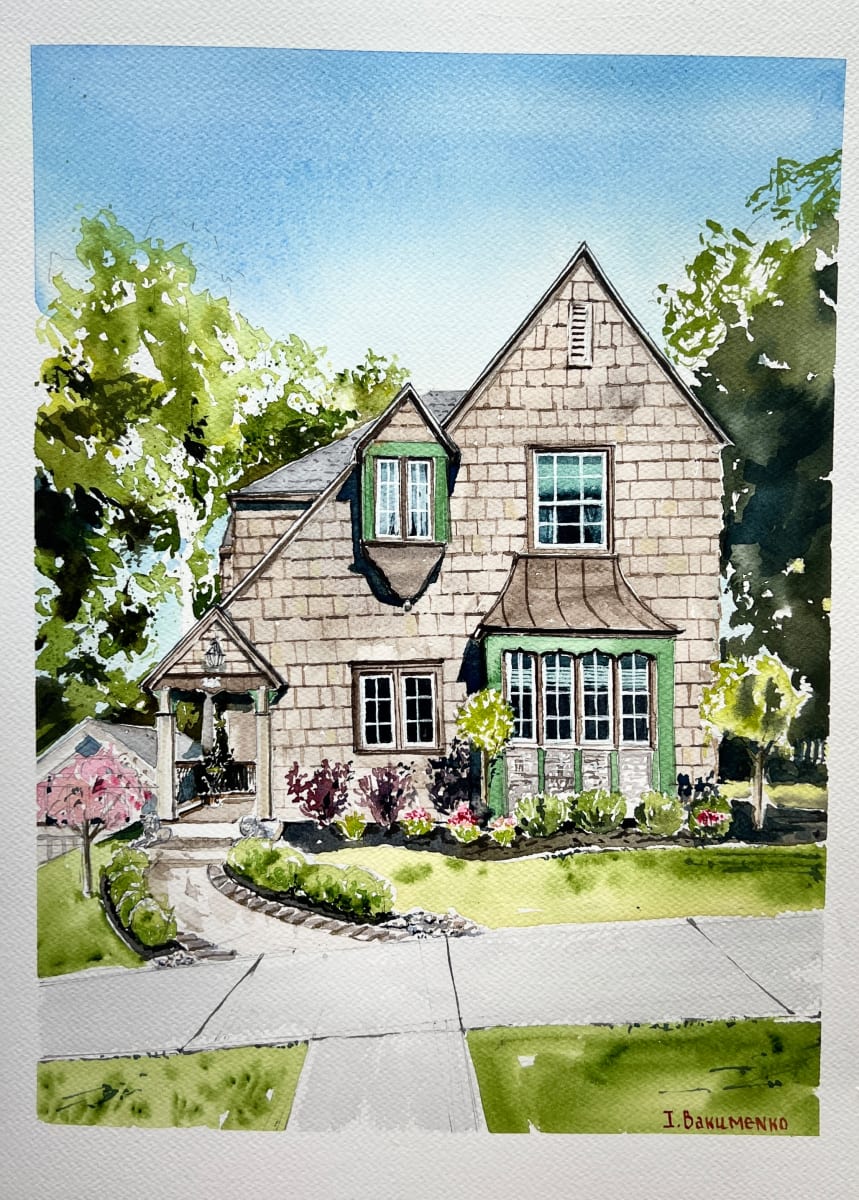 House Portrait # 324 by Irina Bakumenko BEEBLAGOART 