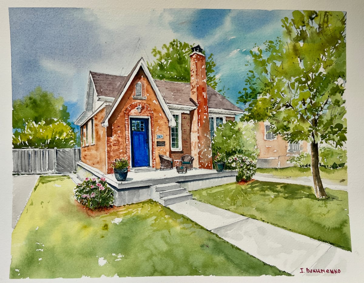 House Portrait # 328 by Irina Bakumenko BEEBLAGOART 