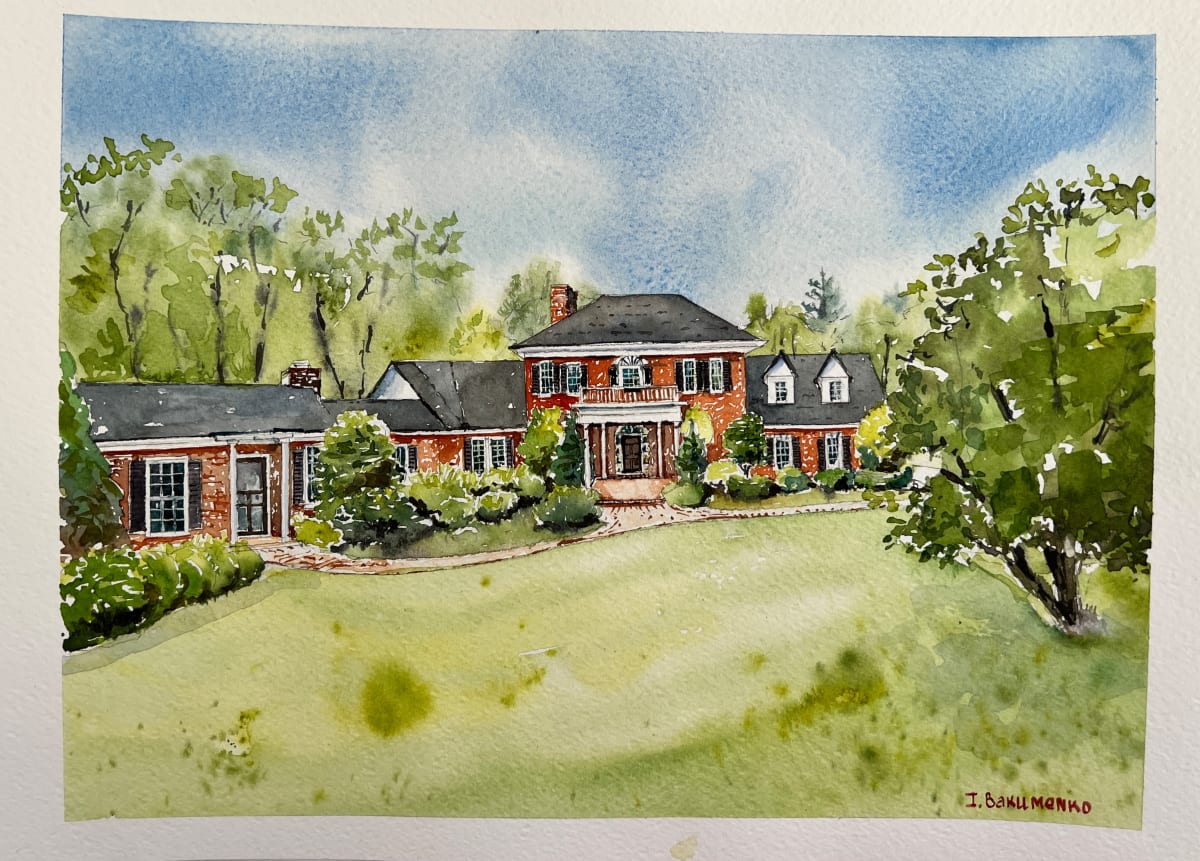 House Portrait # 329 by Irina Bakumenko BEEBLAGOART 