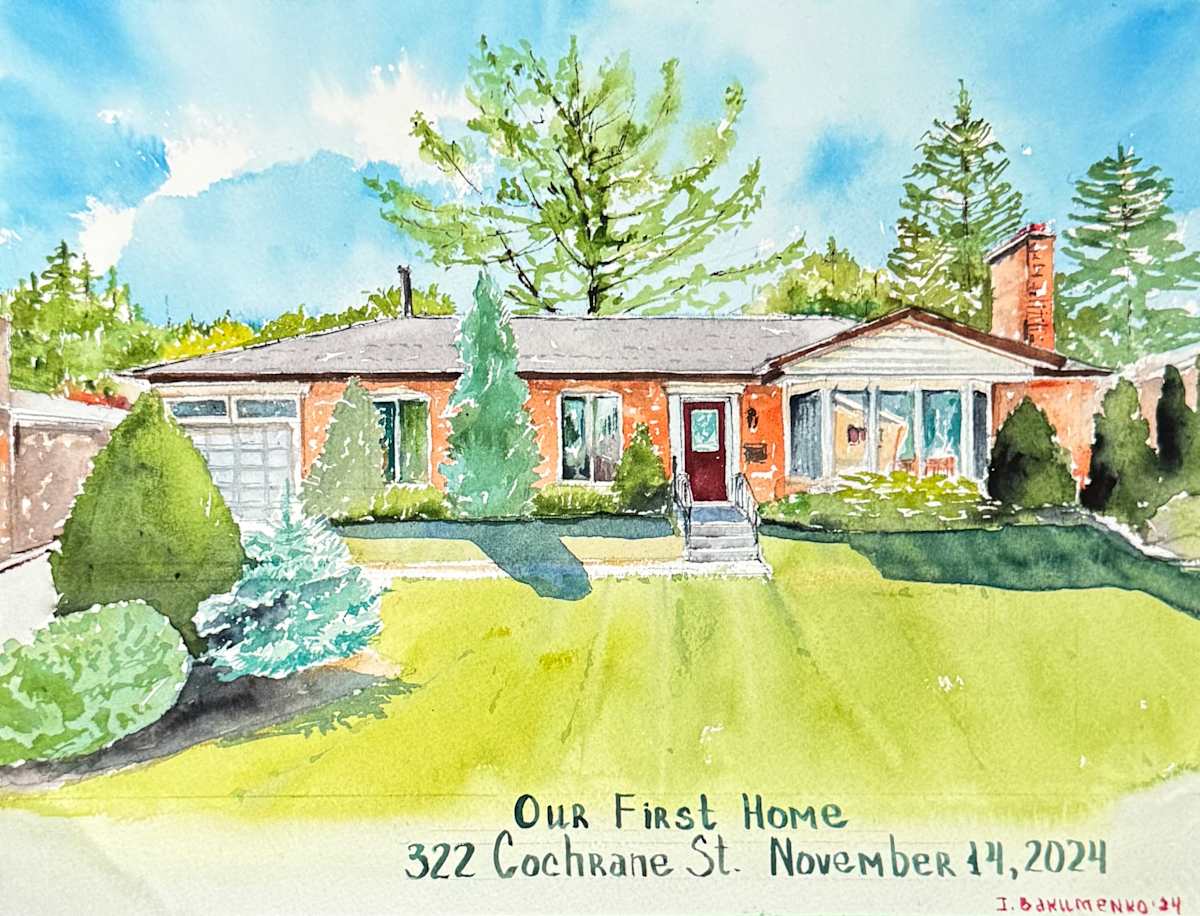 House Portrait #555 by Irina Bakumenko BEEBLAGOART 