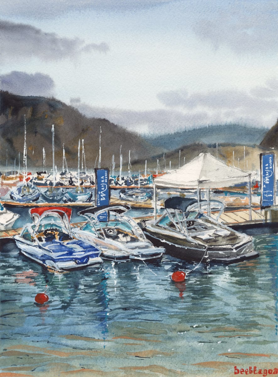 The Waterfront,  Kelowna, BC, Canada ( Prints) by Irina Bakumenko BEEBLAGOART 